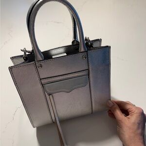 Rebecca Minkoff small silver handbag